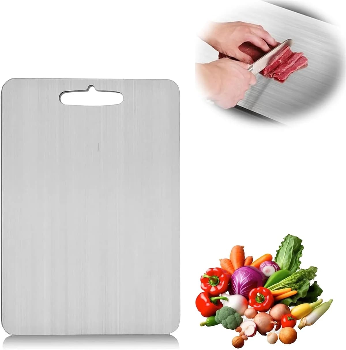 Mr.Chef Stainless Steel Cutting Boards Size 46cm x 30cm x1.5mm 