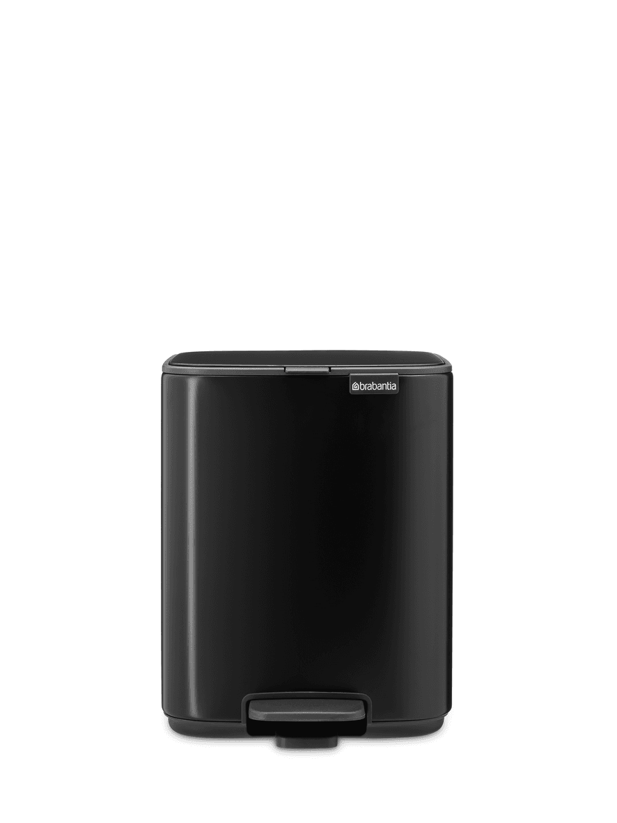 Brabantia Bo Pedal Bin 7L - Matt Black 