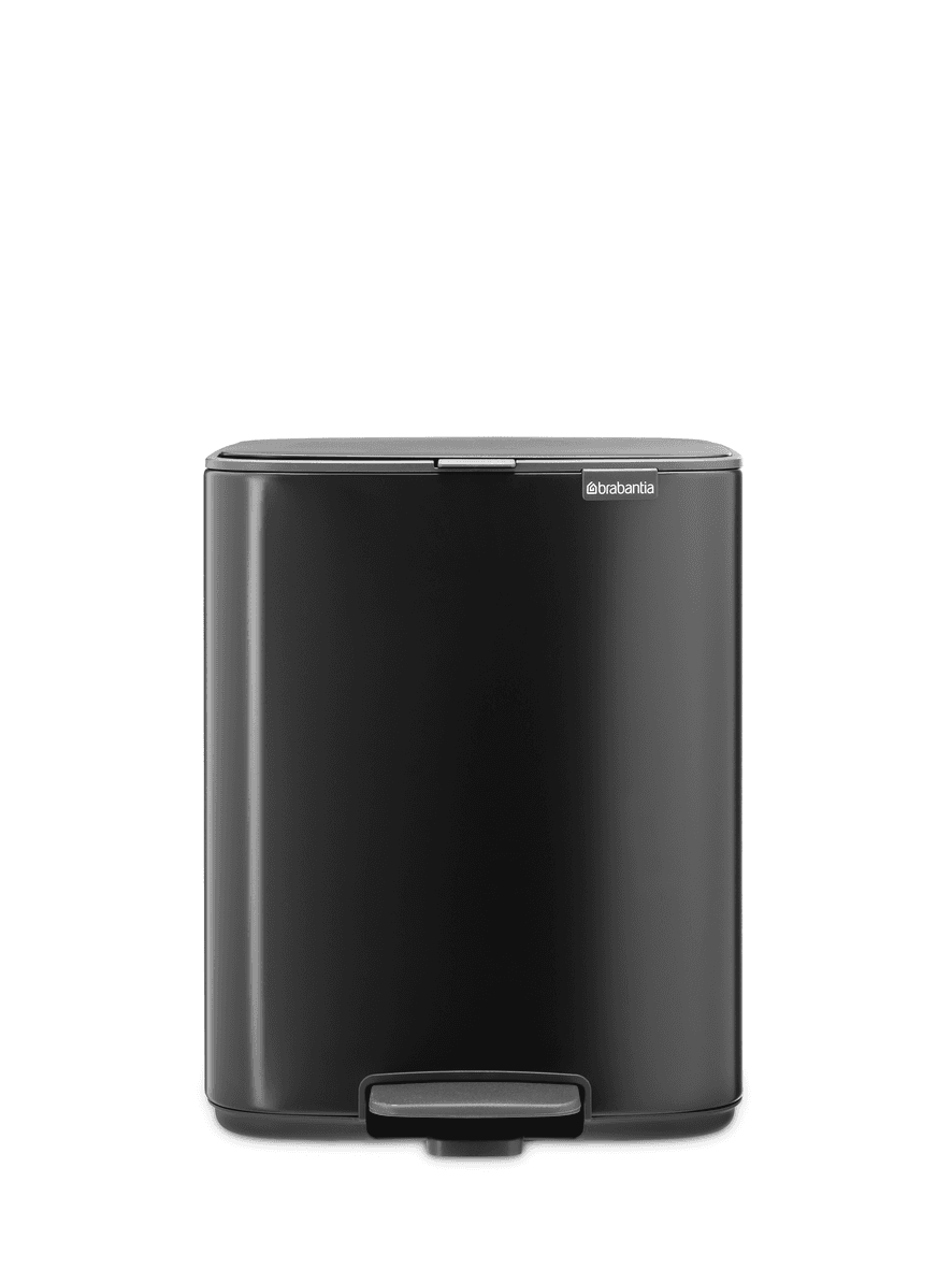 Brabantia Bo Pedal Bin 12L - Matt Black 