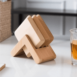  TSW Acacia Wooden Coaster - set of 4  Size 10x10cm  image 0