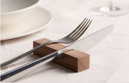  TSW Acacia Wooden Kife & Fork Rest  image 0