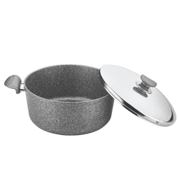 OMS Granite Cookstone Cookware  Set Of 7 (S/S Lids)  image 1