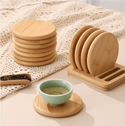 " TSW Acacia Wooden Coaster - set of 4  Size 10x10cm  image 0