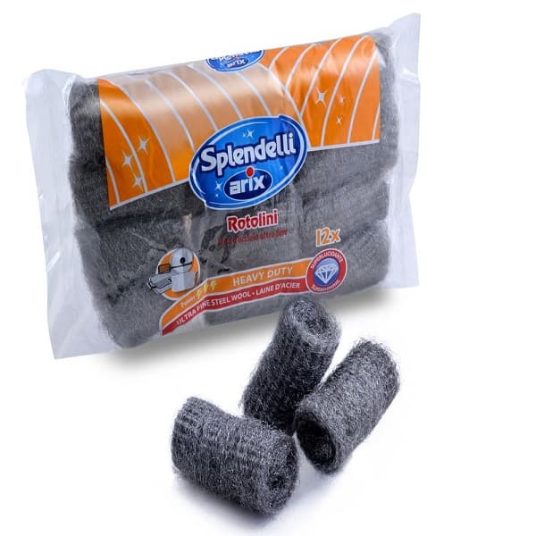 ARIX SPLENDELLI Steel Wool Rolls 12 pcs