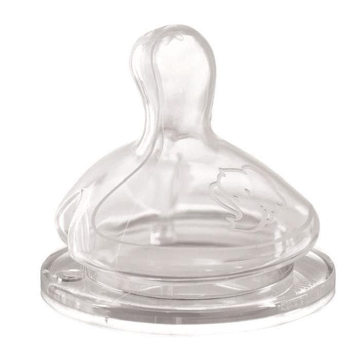 Bebeconfort 2 New Teats Silicone Medium Flow Size 1