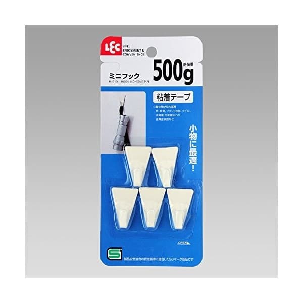 LEC Metal Mini Hook with Tape