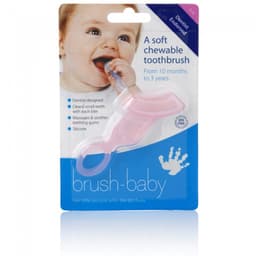 Brush Baby Soft Teether Brush For Babies & Toddlers Pink image 0