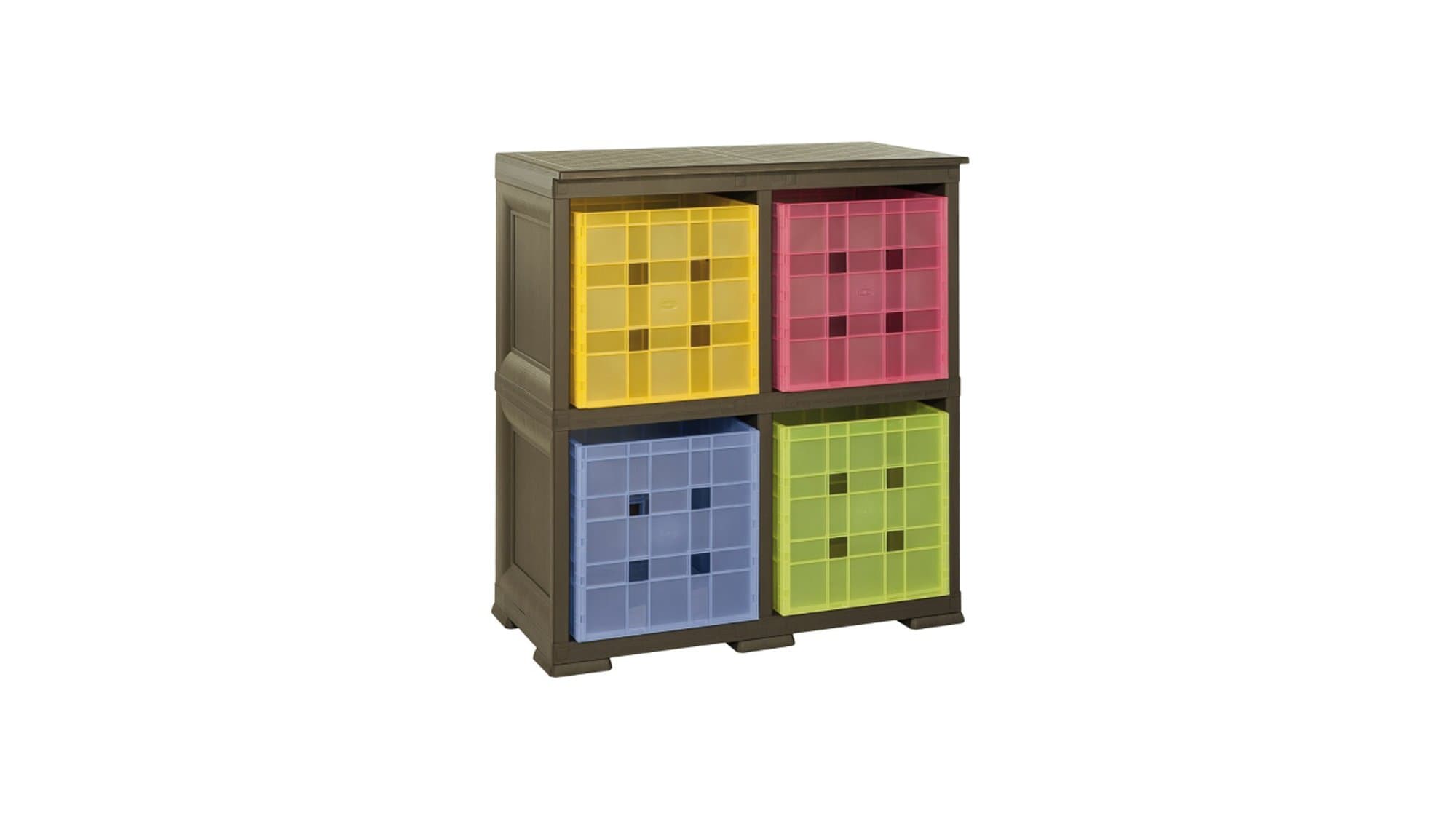 Tontarelli 4 Modular Cubed Storage Unit (Assorted Colors)