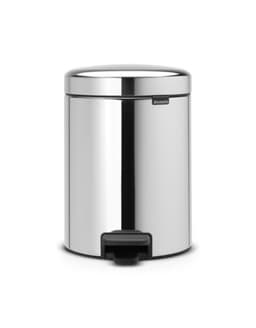 Brabantia Pedal Bin 5Lt - NewIcon - Brilliant Steel image 0