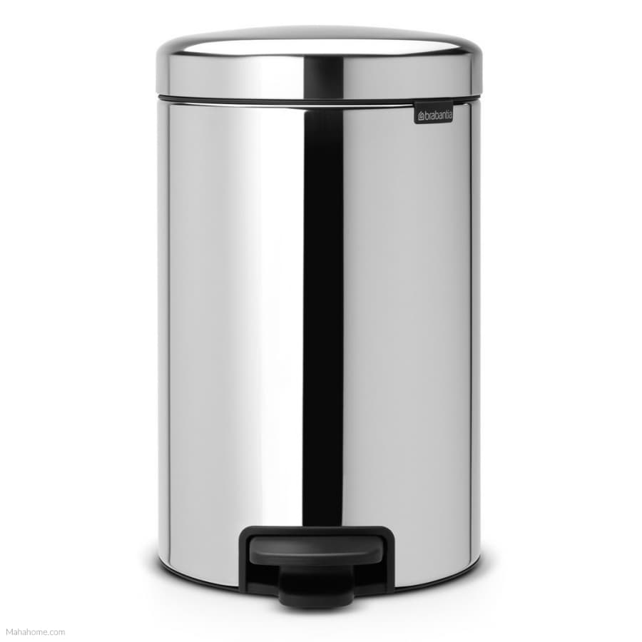Brabantia Pedal Bin 12Lt - NewIcon - Brilliant Steel