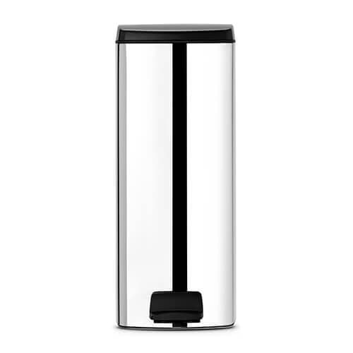 Brabantia Rectangular Pedal Bin 25Lt Brilliant Steel