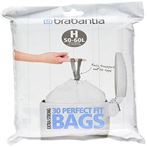 Brabantia Bin Liners White Sac 50-60 L (30 bags)