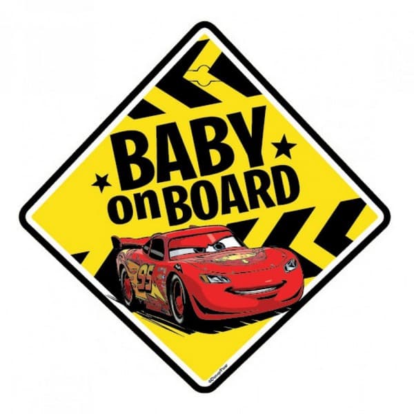 Disney Cars Baby On Board Sign