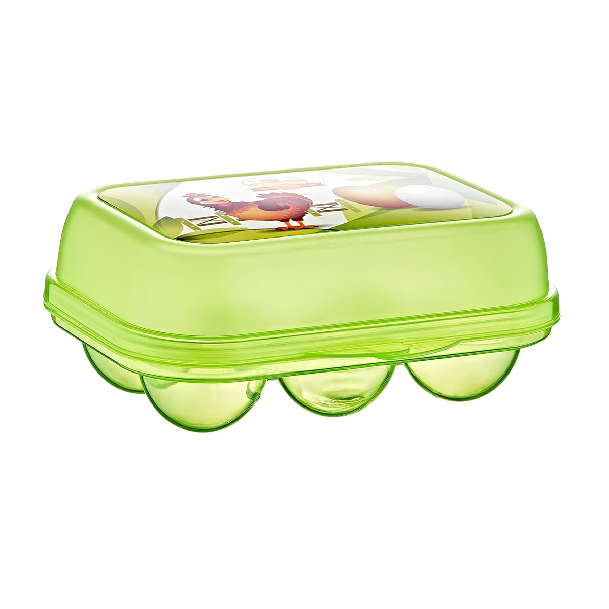 Plast Art 6 Eggs Holder Box (Assorted Colors)