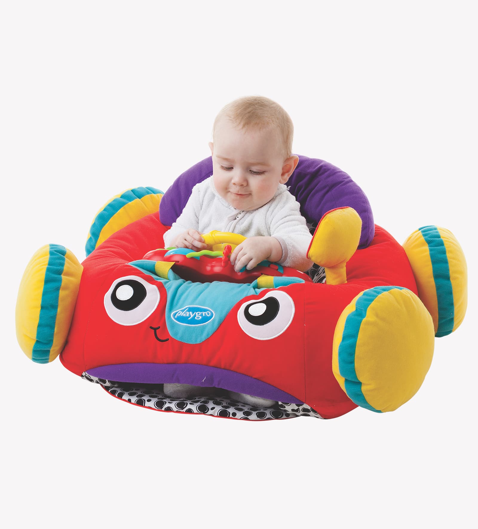 Playgro Music and Lights Comfy Car +6 Months Red