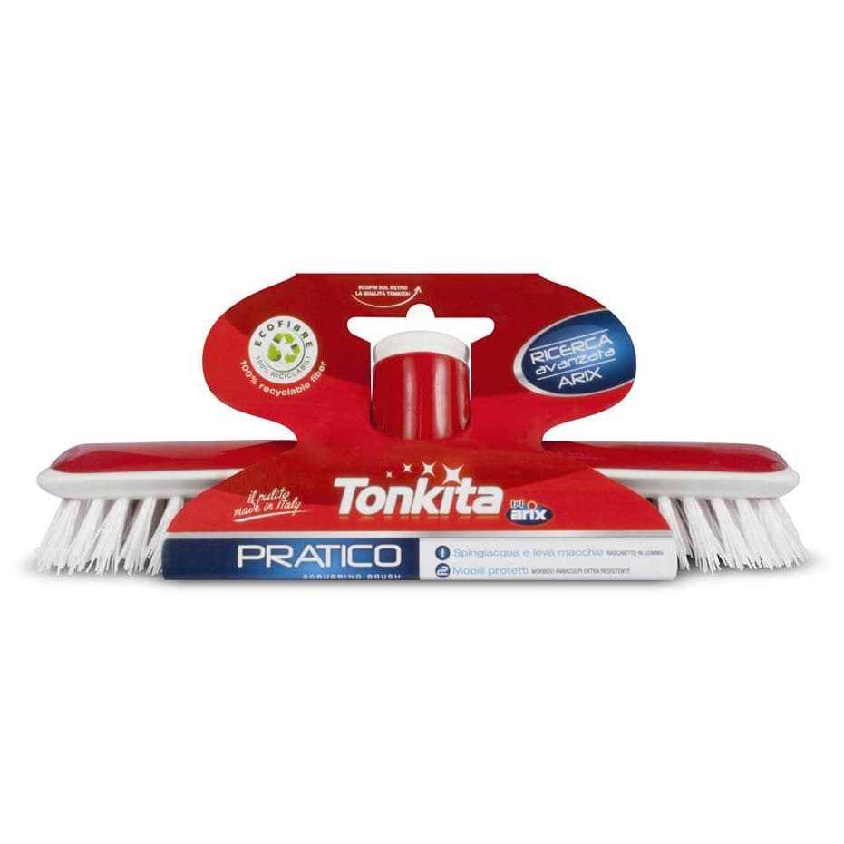 Tonkita Pratico Scrubbing Brush with Handle