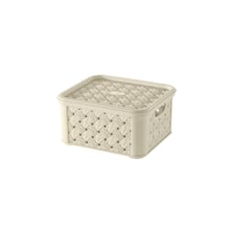 Tontarelli Small Rattan Box 14.5x16.6xh8.5cm (Assorted Colors) image 0