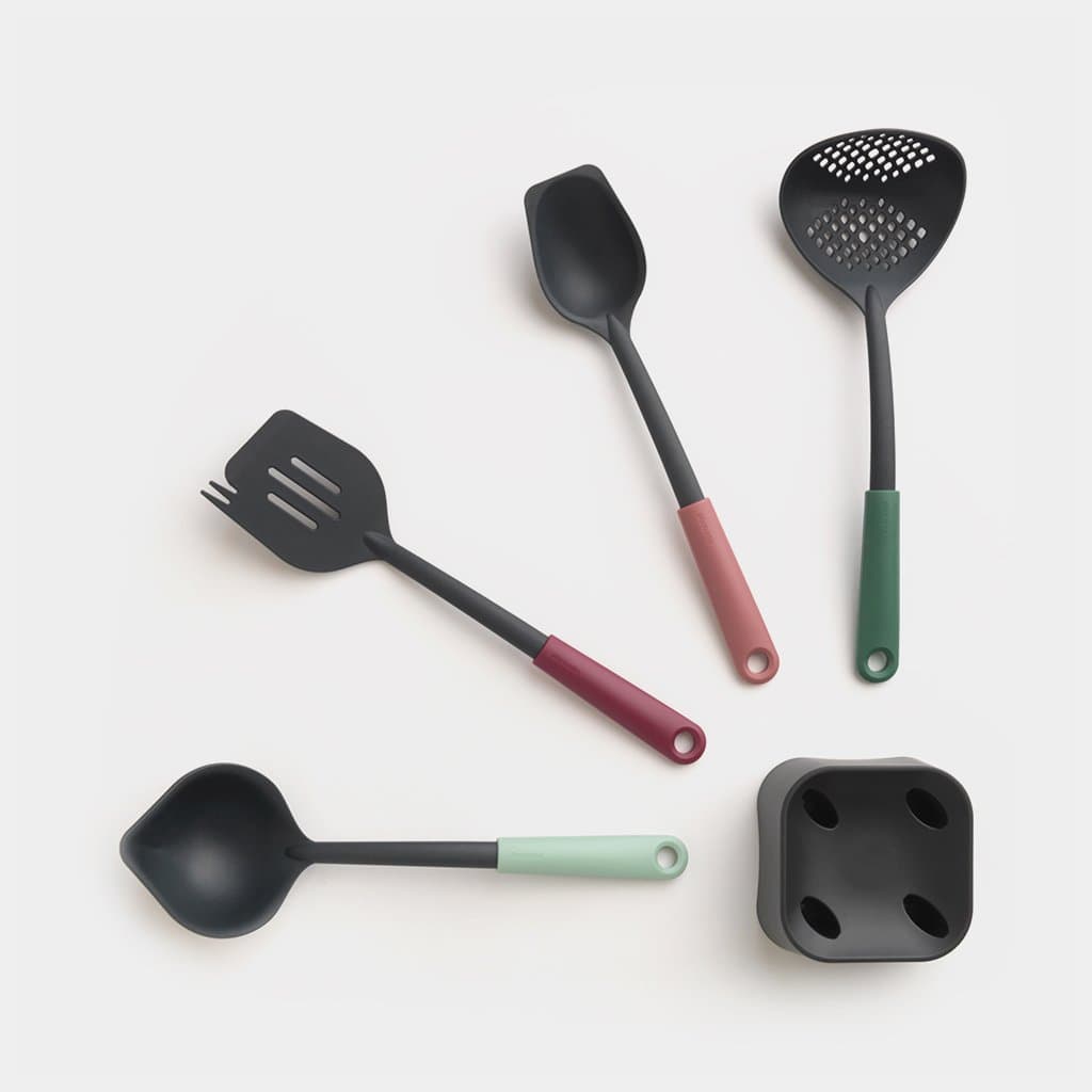 Brabantia TASTY+ - Mixed Kitchen Utensils Set