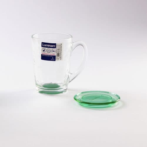 Luminarc New Morning Green Mug With Lid 320ml