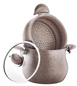 OMS Granite Couscous Set 20cm Brown image 1