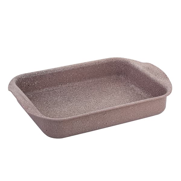 OMS Non-Stick Granite Rectangular Oven Tray 35x27cm Brown