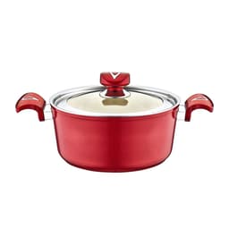 OMS Ceramic Non-Stick Casserole 24cm Red0 image 0