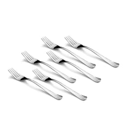 Montavo Flair Cake Fork Silver Set of 6 image 0