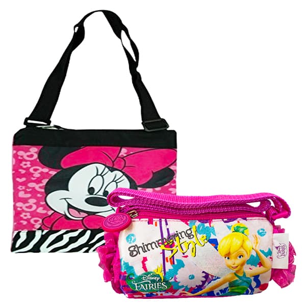 Bundle of 2 Disney Fairies & Minnie Mouse Bags