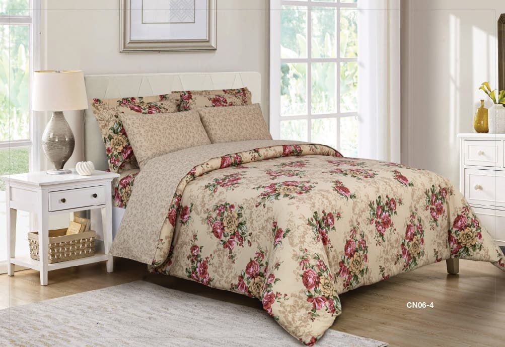 Cannon King Printed Comforter Set of 4 (CN06-4)