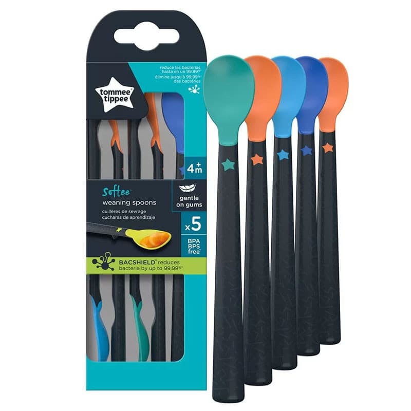 Tommee Tippee Softee Weaning Spoons 5 Pcs +4m