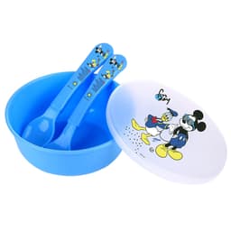 Disney Mickey Mouse 3pcs Feeding Set with Lid image 0