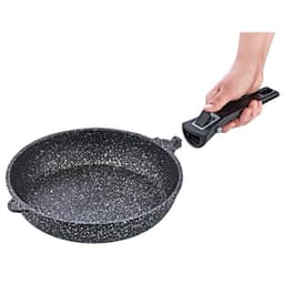 OMS Granite Fry Pan Set of 2 with Removable Handle Black image 1