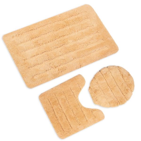 Cannon Plain Bath Mat Set 3 pcs Gold