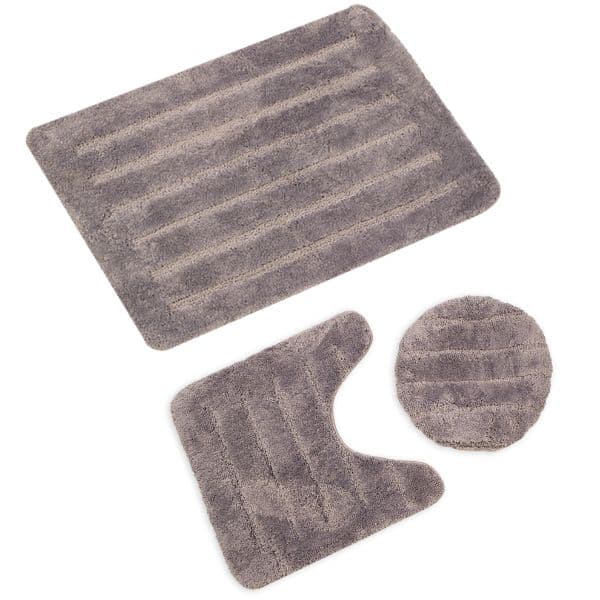 Cannon Plain Bath Mat Set 3 pcs Beige