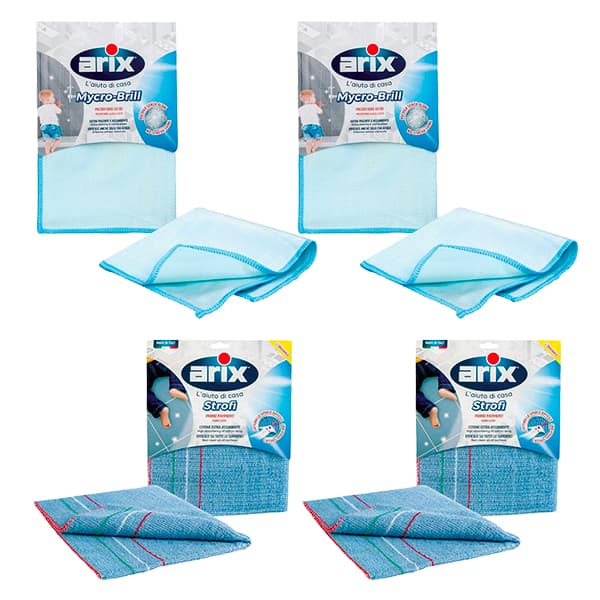 Bundle of Arix Floor & Glass Clothes Set of 4