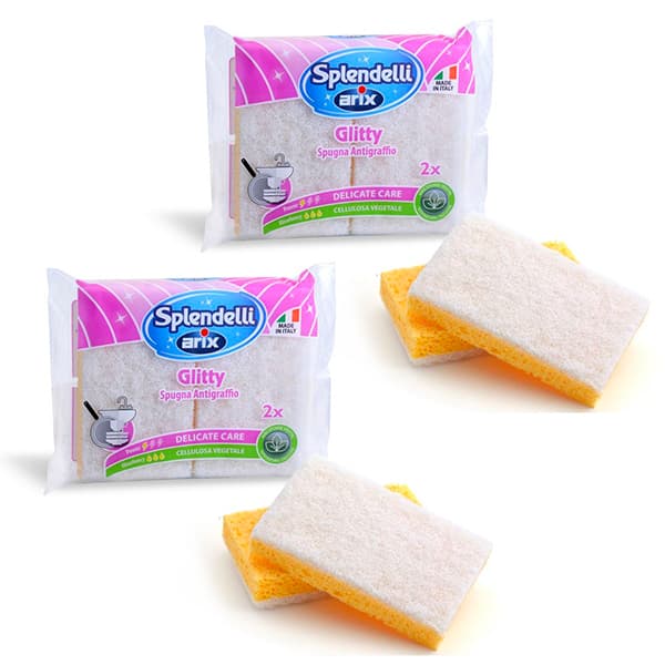 Bundle of Teflon Cellulose Sponge Set of 4