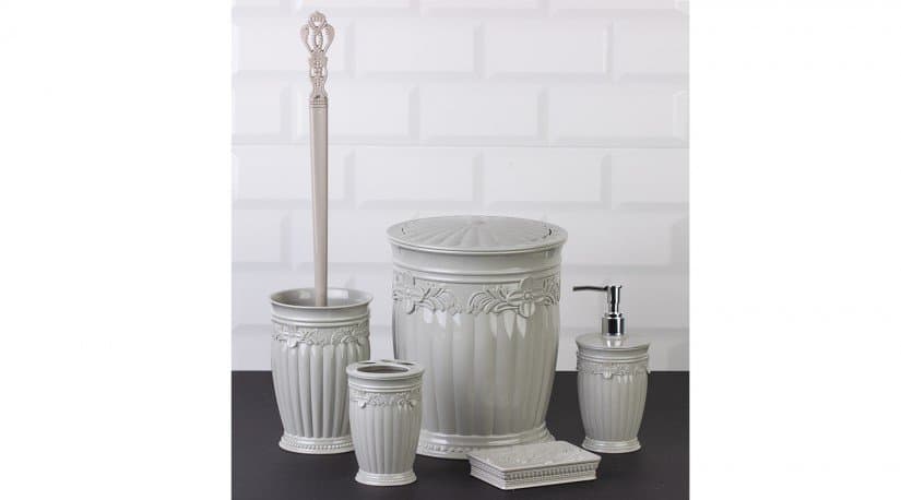 Okyanus Sultan Bathroom Set (5 pcs) Grey