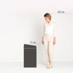 Brabantia Touch Bin, 60L, Matt Black image 1