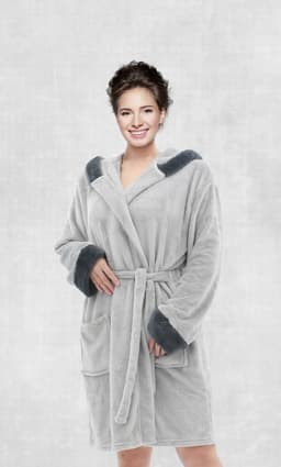 CANNON FLANNEL ROBE LGR image 0