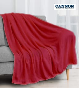 Cannon Plain Cashmere Touch Microfiber Blanket 160×220 Red image 0