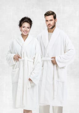 Cannon Embossed Flannel Robe Cream image 0