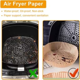 Mr. Chef Air Fryer & Oven Disposable Paper 16 cm (Small) 100 Pcs image 3