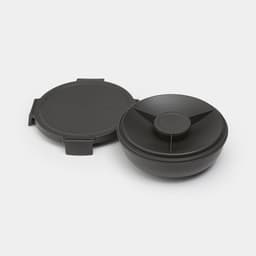 Brabantia Make & Take Plastic Salad Bowl 1.3 Ltr - Dark Grey image 1