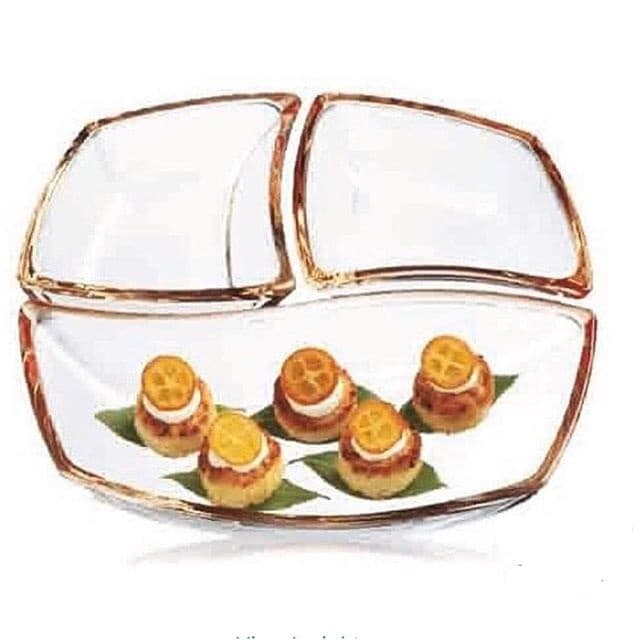 Luigi Bormioli 3-Pc Orange Serving Set