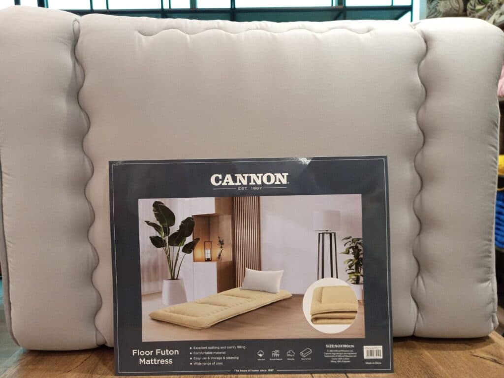 Cannon Cotton Japanese Futon Mattress 90×190 Lgrey
