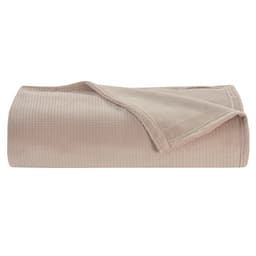 CANNON WAFFLE FLANNEL BLANKET BEG 240x220CM image 2
