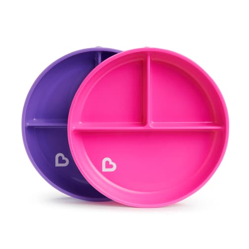 Munchkin Stay Put™ Suction Plate +6 months - Pink/Purple