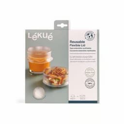 Lekue Reusable Stretch Lid, 20cm Transparent image 0