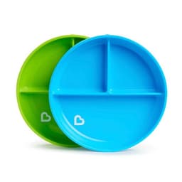 Munchkin Stay Put™ Suction Plate +6 months - Blue/Green image 0
