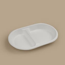 Weavers FZ TSW Oval 2CP Meal Tray 8"x 5" -5 PCS image 0